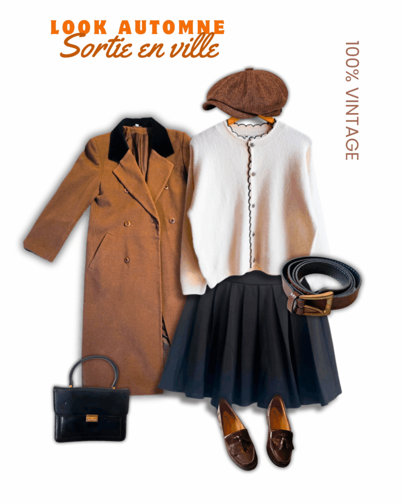 moodboard outfit look automne dark academia vintage