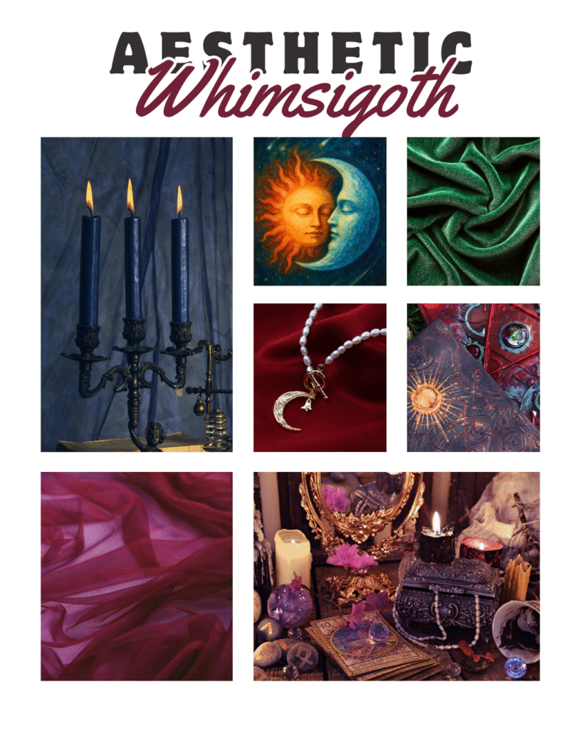 moodboard whimsi goth aesthetic