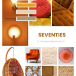 moodboard guide déco vintage seventies