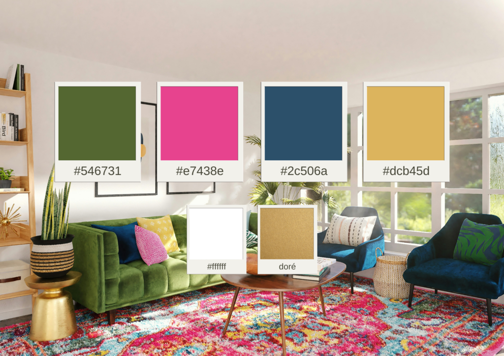 palette de couleurs déco colorée