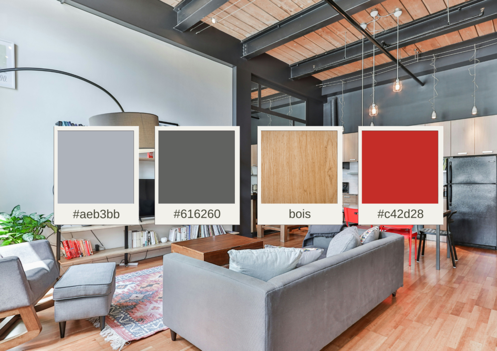 couleurs loft industriel vintage