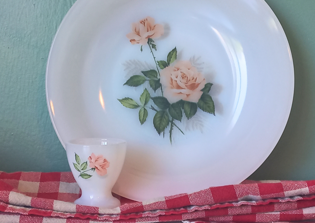 Vaisselle Arcopal Rose de France